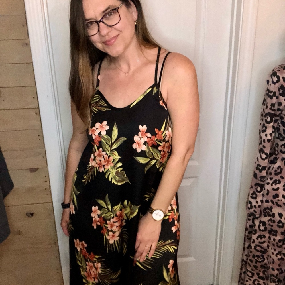 Floral Spaghetti Strap Dress